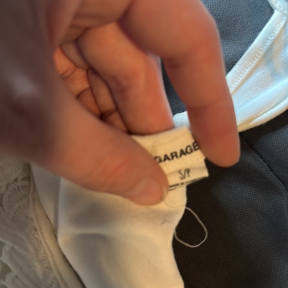 Garage White Crop Top - Picture 4 of 4